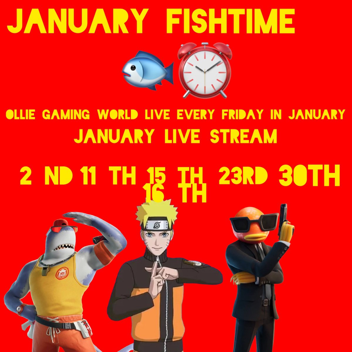 Hi, as mentioned in the last live stream, I will be dropping some teasers and this is your first one!!We will be doing a fish take over in January thank you everybody for the support! There are more teasers to come! 67 😂