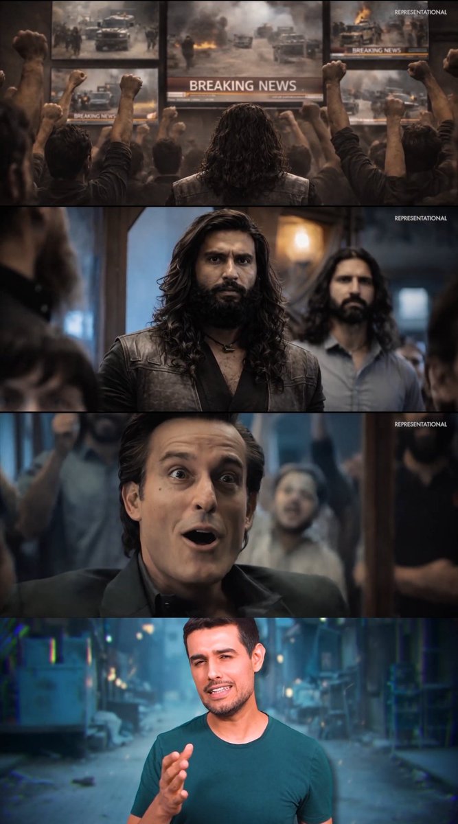 Likeshikhar20's tweet image. ▪︎ Dhruv Rathee (@dhruv_rathee) literally downloaded a pirated version of the "Dhurandhar" movie and changed the actors’ faces using AI.

▪︎ How is this even legal?

▪︎ Aditya Dhar (@AdityaDharFilms) should file a case against him for using unreleased scenes from the movie.