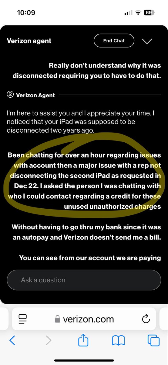 ShelleySullivan's tweet photo. CHECK your @Verizon bill! Our fam was charged for service on a damaged IPad that was never TURNED ON for over 11 months. Last December 2024, 3 different @VerizonSupport agents (via chat+phone) promised we would be refunded over $200 (receipts below). 12 months later=NOTHING. https://t.co/fk7PpEFXVI