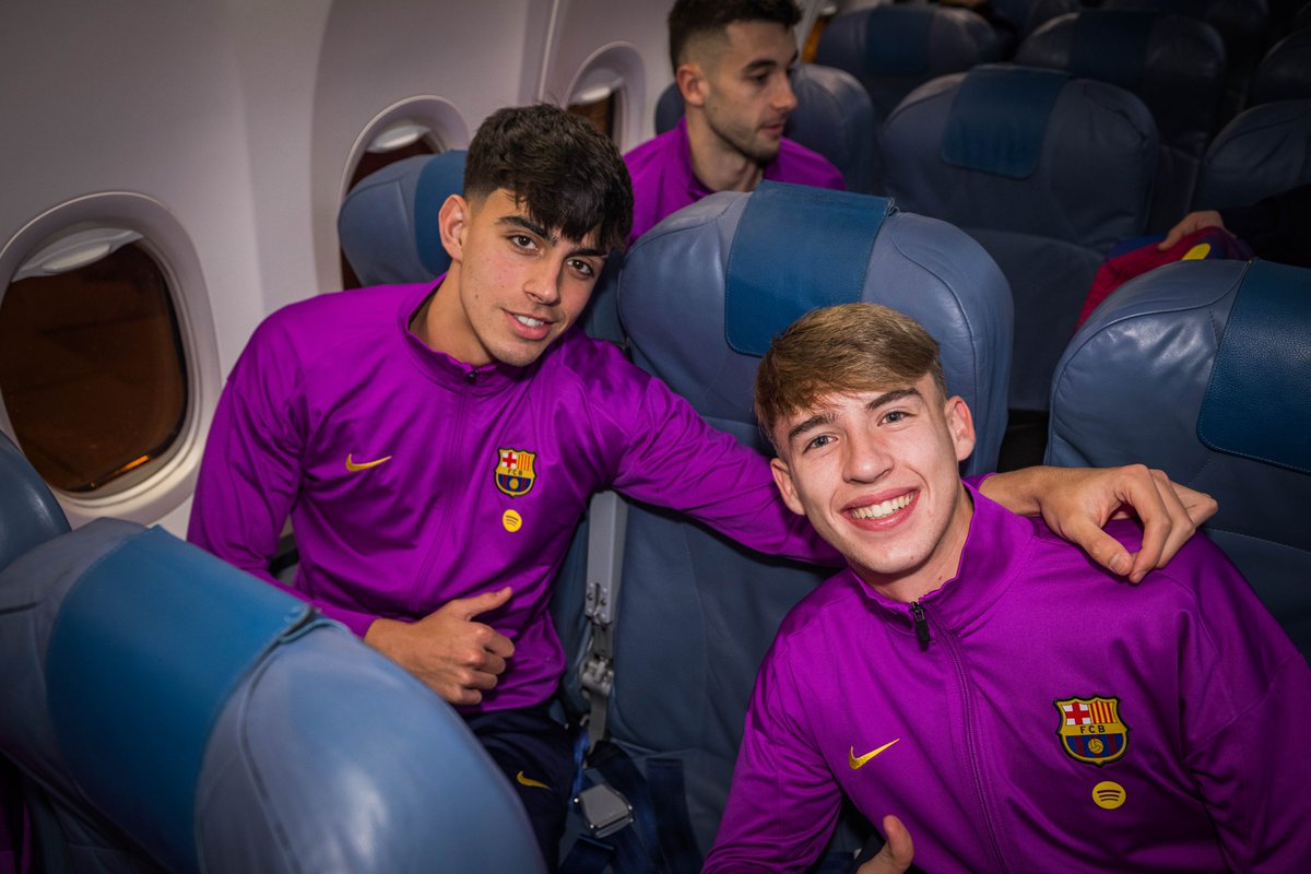 FCBarcelona's tweet image. Seatmates 💺