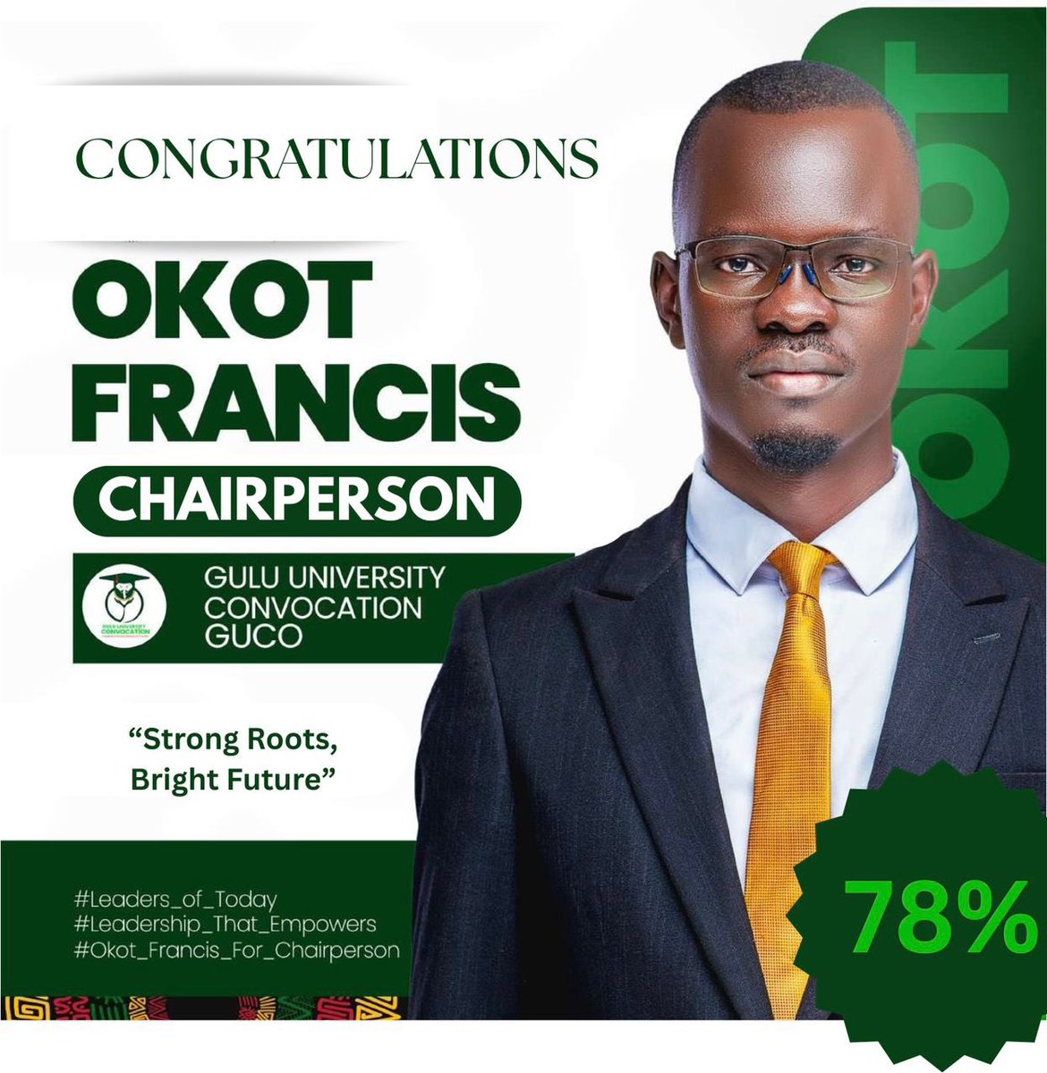 Colleagues the Win has Come! To more years of Service, Gulu University Community has Decided.