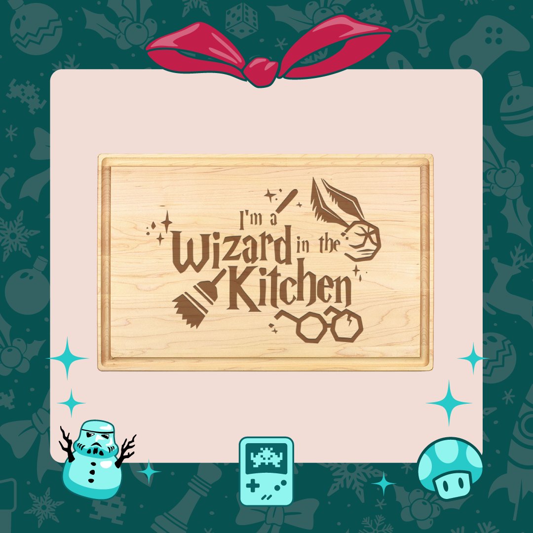 FANEXPOCANADA's tweet photo. On the tenth day of Fandom, our friends at Hipster Lasers want to help you make magic in the kitchen. One lucky winner will receive their 'Wizard in the Kitchen' cutting board. Enter now: https://t.co/0kOhJGoZJz 

#Kitchen #Cooking #12DaysofFandom #HarryPotter https://t.co/VS1Y0Xw4Ul
