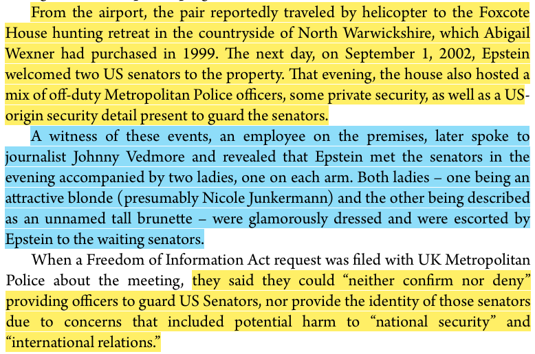 toxictiramisu's tweet photo. Wexner Foundation &amp; Jeffrey Epstein pushed the Iraq War to serve Isræl’s interests, w/ Wexner financing propaganda to shift US public opinion in favor of the invasion. Epstein hosted 2 US senators at Wexner's Foxcote House w/ 2 women to blackmail them &amp; secure their vote for war. https://t.co/sfTRbTa9qJ