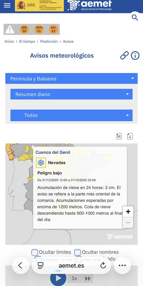 tiempo en Granada tweet media