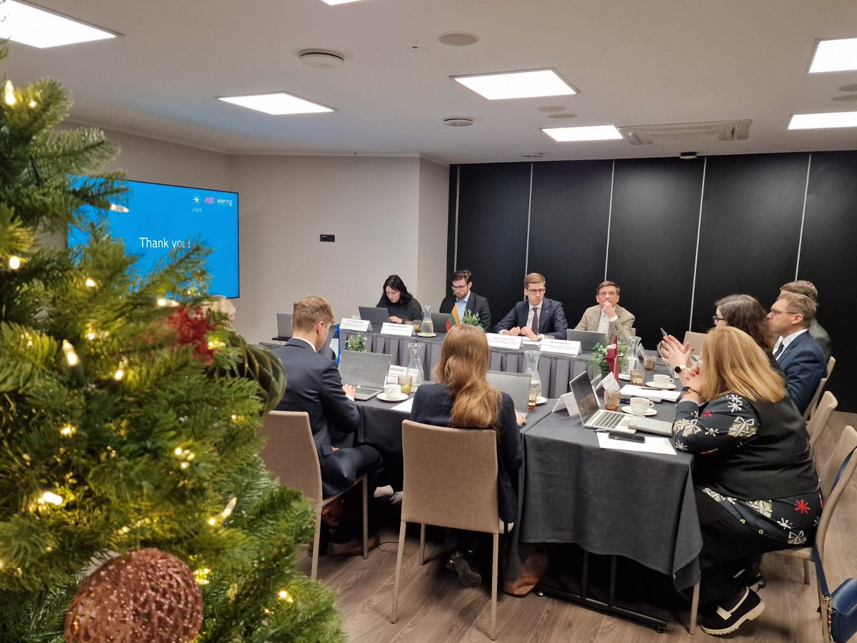 GGorbacevski's tweet photo. On Dec 18 in Riga, Baltic energy leaders met to discuss balancing markets &amp; security of supply. Lithuania delivered: stabled balancing market prices, key resilience measures, +1.8 GW renewables in 2025 &amp; first commercial BESS! #EnergySecurity #BalticCooperation https://t.co/3BLZGeiT27