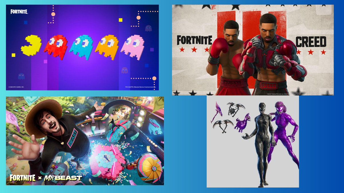 iamdocky's tweet image. Updated #Fortnite Collabs that haven't returned yet, but Could Return Soon
