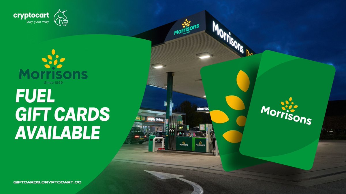 CryptoCartCC's tweet photo. π₯¦ Stock up on your weekly essentials at @Morrisons! Use CryptoCart gift cards, pay in crypto, and enjoy big discounts!
π https://t.co/ROTBsdgqTb
#CryptoCart #Morrisons #CCV2 #PayWithCrypto https://t.co/kh81FatYry