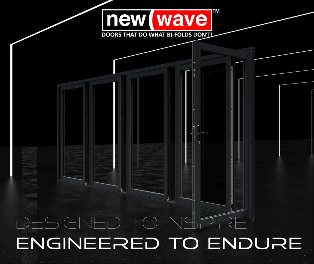 New_Wave_Doors's tweet image. When design meets durability, magic happens. The New Wave Door is engineered to endure and designed to inspire. The Doors That Do What Bi-folds Don’t! Upgrade your space today! 🚪 #DurabilityAndDesign #InspiringInnovation #NewWaveDoors