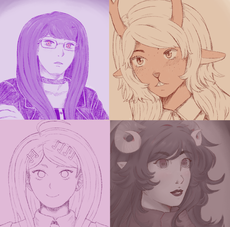 noeIashe's tweet photo. added some more examples to this and posted it on tumblr as well, i could really use some help with cat food and groceries for myself so if anyone wants an oc sketch like this please check it out ^_^ the horrid slumbering beast will eat my flesh if i do not make offerings soon https://t.co/SH2dxxybME
