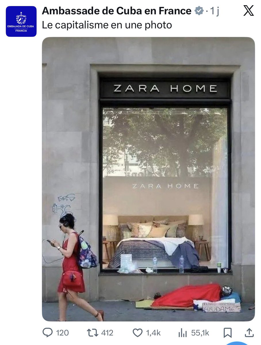 Cuba en une statistique : pénuries chroniques, salaires à 20 €/mois et exil massif.

La vraie photo du communisme, c’est celle qu’on n’a pas le droit de publier.