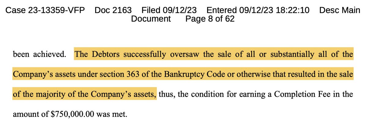jake2b's tweet photo. welcome to the 12 Posts of $BBBYQ -mas. my goal is to try to review and simplify concepts from my research into $BBBY (old).

no. 3!

today we will discuss the NOL tax attributes and how they ultimately played an important role both in value and the timeline of the reorganization.

in a Chapter 11 restructuring, NOL’s are a valuable corporate asset that a company can aim to preserve to offset future taxes. even better, there is a subsection called 382(l)(5) which is a valuable exception in the law vs. the normal use. it has strict limitations to prevent abuse or saving companies at the bare minimum just to harvest the tax benefits. one of these limitations is centred around a change in control:

“§382(l)(5) Exception: This provision allows for the potential unrestricted use of pre-change NOLs if certain conditions are met, most notably that the historical shareholders and "qualified creditors" own at least 50% of the company's stock after the restructuring.”

the definition is a valuable clue because if we dig a little we find out that a credit bid occurred sometime between June 19 and September 14 of 2023. we can speculate a more specific date-range but for the purpose of this post there is no need.

there are many confirmations of this, here’s an irrefutable one:
the preservation of the NOL—which is one of, if not the most important reasons the “shell” of the OldCo was preserved—is not a theory. it has been confirmed that the NOL was a valuable asset by the Company itself. they said it very directly in their own 10-K filed in June 2023 by Kirkland:
section 382(l)(5) is only available to a company in Chapter 11. remember, it allows a special exception for a company to preserve the full use of its NOL’s and other tax attributes without the annual limitations typically imposed after a major ownership change. think of it like winning 1,000,000$ in one payment vs. winning 1,000$ a week for 20 years.

now that we see how valuable the NOL in a Chapter 11 can be we also have a layer of legal limitations to prevent taking advantage of a company shell with significant NOL’s solely for the purpose of the tax benefits. this is called the continuity of business enterprise. basically it is a requirement for a corporate reorganization to qualify for the preferential NOL treatment and it has two alternative tests; the business continuity test and the asset continuity test:

• Business Continuity Test: The acquiring corporation must continue the target corporation's historic business. If the target has multiple lines of business, continuing a single "significant" line of business is sufficient;

• Asset Continuity Test: Alternatively, the acquiring corporation must use a significant portion of the target corporation's historic business assets in any business (it doesn't have to be the target's original business). "Significant portion" is determined by facts and circumstances, considering the relative importance and net fair market value of the assets.

cue the lightbulb moment.

from the examples in the legal documents we can confidently presume that the goal was to preserve the NOL for an acquirer. now that we know what’s needed to qualify, we can expect the legal professionals made sure the continuity was met. to put it simply, something has to survive—this will be the Reorganized entity.

now that we understand how valuable the NOL can be we can appreciate how much work went into preserving the NOL in this particular case.
hint: a lot. and well over 90% of Deloitte's time spent on the entire matter.

one of my favourite counters by the naysayers is that this is incorrect and cite this as their source:
honestly it is very funny. I know they hang onto everything I say so sometimes I sprinkle funny statements like that I haven't looked at the Chapter 11 that I talk about all the time in over a year, but other times they provide the comedy all themselves. 

this statement and source do not debunk the theory of the NOL and anyone who believes that it does simply isn't reading. this statement was made by the special counsel for the ad hoc bondholder committee, a subgroup that was made out of Class 6 bondholders. this statement is their special counsel having to admit that they were unsuccessful in monetizing the NOL for their client,.. you guessed it: the ad hoc committee. and yet the naysayers parade it like some “gotcha!” I love to see it because it's just one of those things that proves they have no idea what they're talking about. importantly, the special counsel again confirms that a change in control occurred, which can only be the credit bid.

in hindsight, the two-year NOL waiting period was always one of the key checkpoints to pass; tomorrow, we will review a three-year NOL “look back period” that was the focus of my last video post “Part 4/3”.

until then!