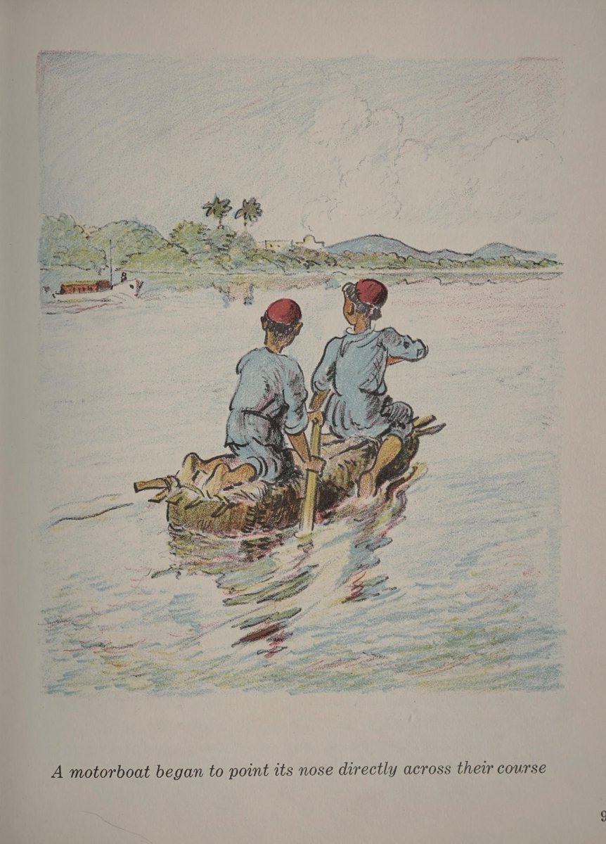 صور من رواية «أجراس الجِمال: فتى من بغداد — Camel Bells; a Boy of Baghdad» وهو عبارة عن عمل قصصي مصوّر للأطفال الناشئين يتحدّث عن تجارب فتى بغدادي يُدعى – نَزار –، من تأليف الكاتبة الأمريكية ”آنا راتسِسبرگر“ وريشة الرسّام الألماني كورت فيزيه. نُشرت الرواية في عام ١٩٣٥مـ. بواسطة