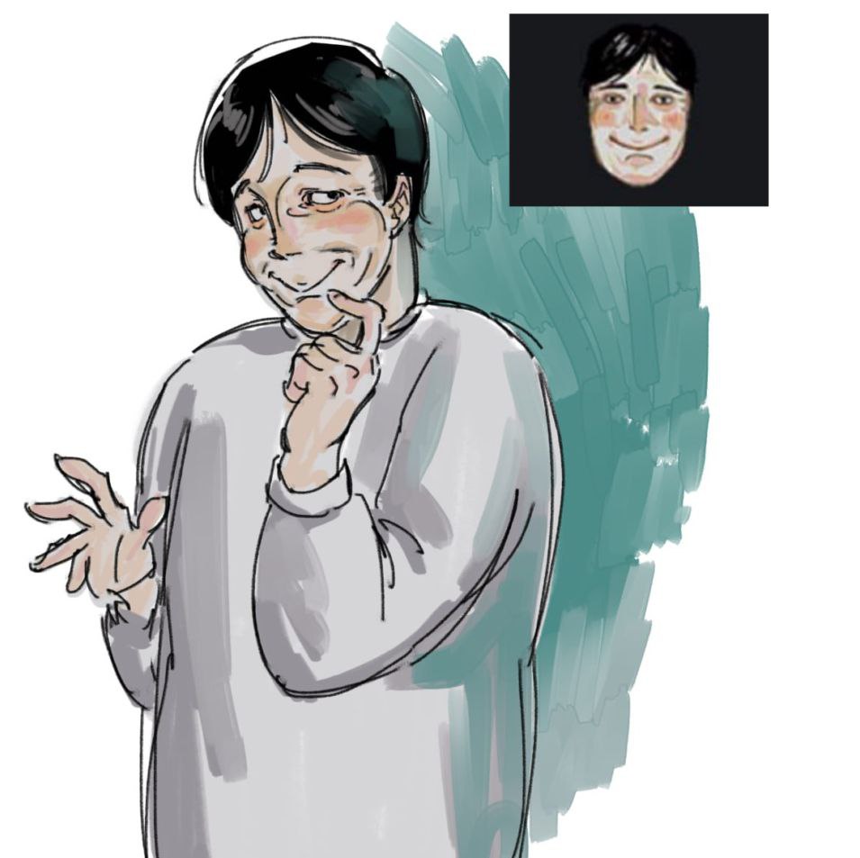 Entecha11's tweet image. So, we're already 200! To celebrate, I decided to draw a little. 

#ninah #noimnotahuman #timofey