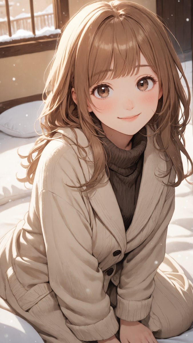 𝒲𝒾𝓃𝓉ℯ𝓇 𝓂ℴ𝓇𝓃𝒾𝓃ℊ❄️ 外は真っ白！It's snowing outside