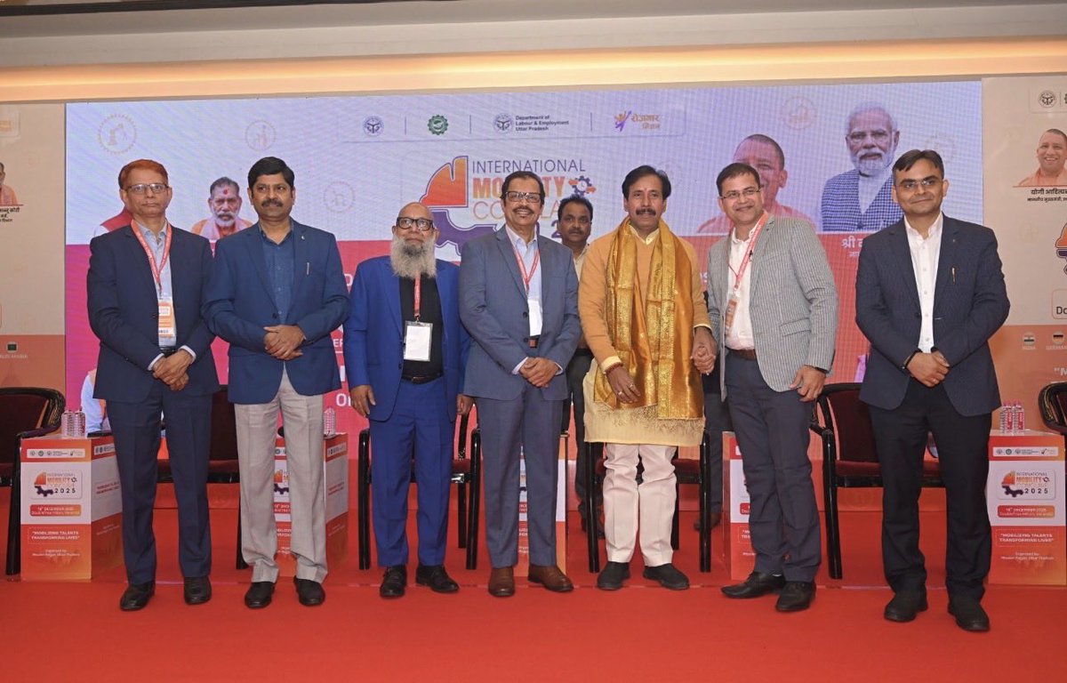 IPEPCIL_India's tweet photo. IPEPCIL, the largest Indian Association of Overseas Recruiting Consultants, was honoured to participate as a panelist at the International Mobility Conclave, organized by the Uttar Pradesh Ministry of Labour & Employment in collaboration with the Protector of Emigrants, Lucknow.

The conclave was graced by the presence of IPEPCIL President, Abdul Kareem V S.
Deliberations focused on promoting legal and ethical mobility of Indian emigrants and building a future-ready workforce to effectively leverage emerging global opportunities.

#IPEPCIL #OverseasRecruitment #EthicalMobility #SafeMigration #FutureReadyWorkforce #GoGlobalGrowNational #ExportTalentImportGrowth