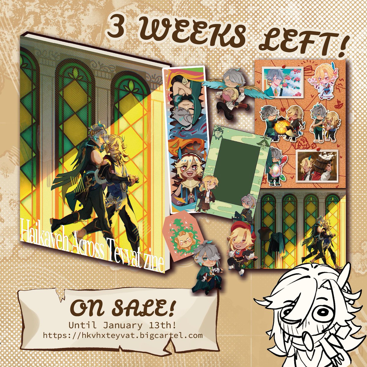 🎄Get a gift for yourself or someone else this Chrismas! 🎄
There's 3 weeks left for HKVHxTeyvat zine POs! Come explore their stories across different nations!

L1nk on QRTs!
#GenshinImpact #haikaveh #kavetham #kaveh #Alhaitham