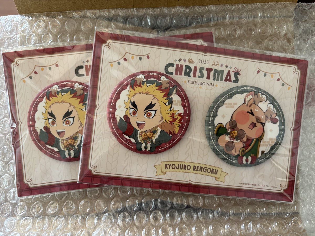 交換 〉 鬼滅の刃 クリスマス2025 イベント 缶バッジセット 譲 煉獄