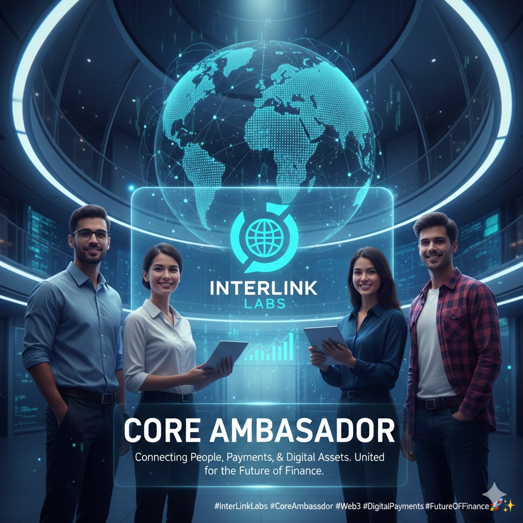 MtplSira's tweet photo. Good morning 🙏
The Core Ambassador announcement by InterLink Labs has truly inspired me. Feeling excited and motivated to grow with a vision that connects people, payments, and digital assets. Eager to contribute and move forward together 🚀🌍
#InterLinkLabs #CoreAmbassador #ITL https://t.co/Bv8Lt7jEN2