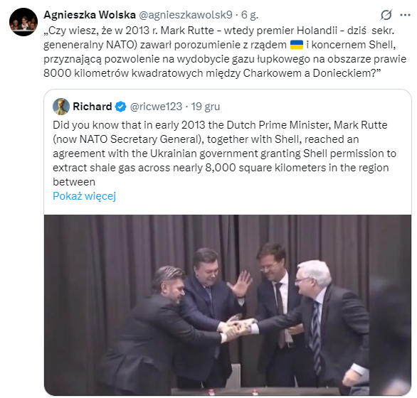 NoweAteny's tweet photo. Taka ciekawostka - Shell, czyli Rothschildowie. Zatem Rutte, jako marionetkowy herszt NATO, reprezentuje interesy Rothschildów. https://t.co/IjutemCOuk