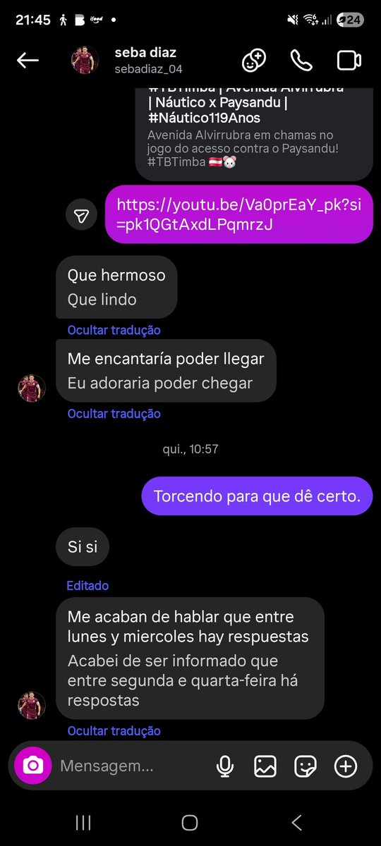 RobertoFRocha's tweet photo. @luispcbritto Sebastián Diaz disse que espera uma resposta entre segunda e quarta. Será? https://t.co/25dIYIheqH