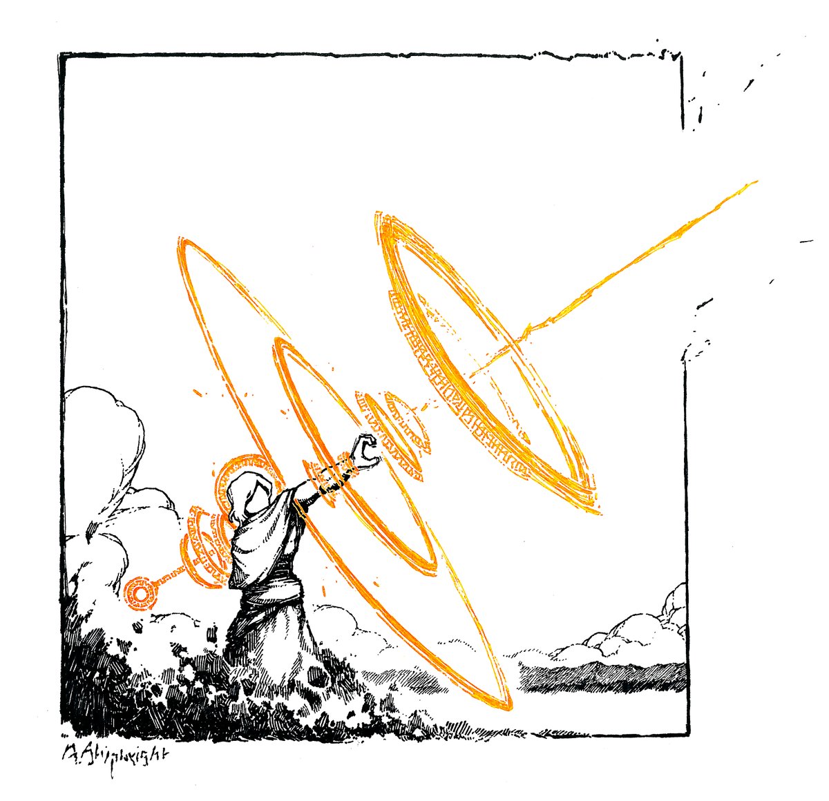 ShipwrightA's tweet image. Humans learned much from the gods — and as for using weapons, there was no need to be taught.