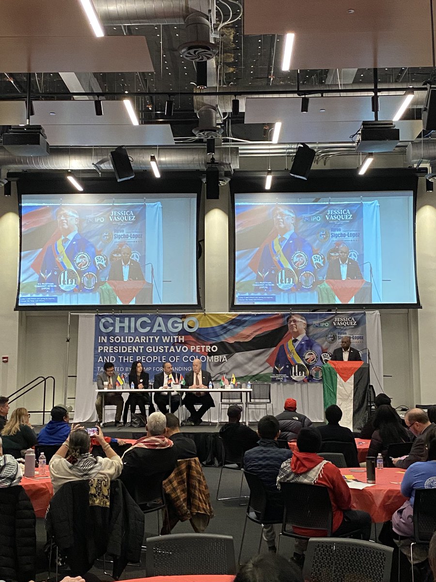 <a href="/DiegoAngulo/">Diego Angulo</a> the Cónsul General de Colombia en Chicago expresses gratitude for the people of Chicago. He reiterates Colombia’s support for Palestine and the fight against fascism globally.