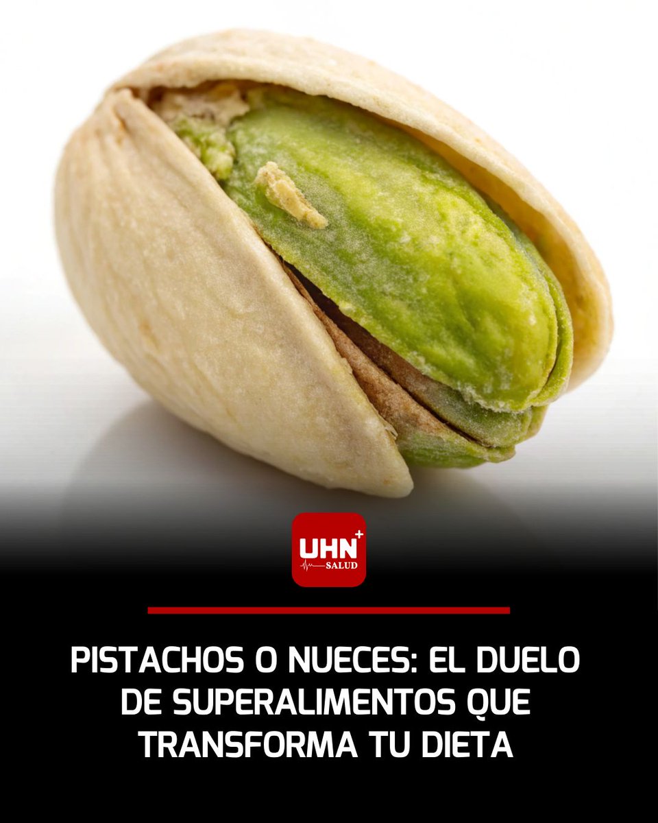 🩺‼️ | Pistachos vs Nueces: ¿cuál gana en proteínas, fibra y omega-3? Un análisis comparativo revela que los pistachos aportan más proteína (6 g por 30 g) y fibra (3 g), mientras las nueces lideran en omega-3 ALA (2.5 g por 30 g) con grasas monoinsaturadas que protegen el