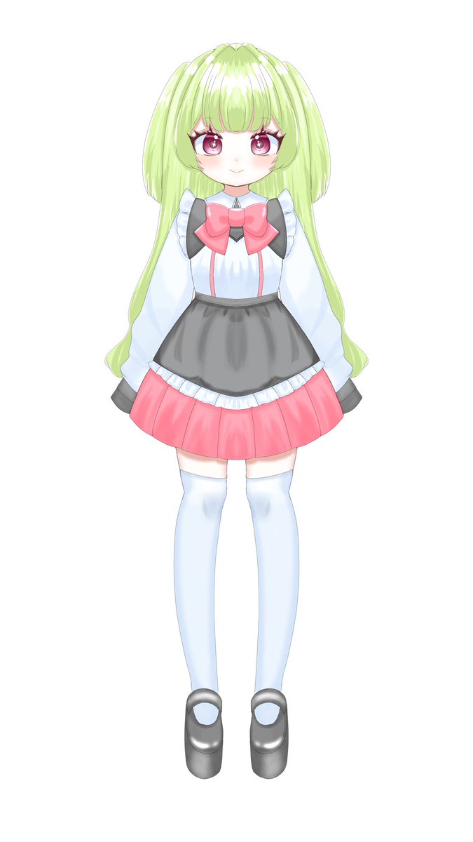 立ち絵描いた〜❕🩷
 #イラストレーターさんと繋がりたい