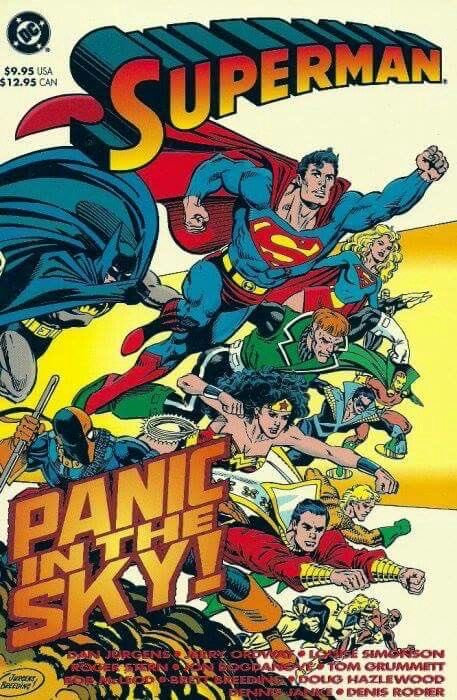 B3Geek's tweet image. Pela quantidade de personagens presentes em HOMEM DO AMANHÃ, tenho a impressão que podemos estar próximos de ver uma adaptação livre de Pânico nos Céus.