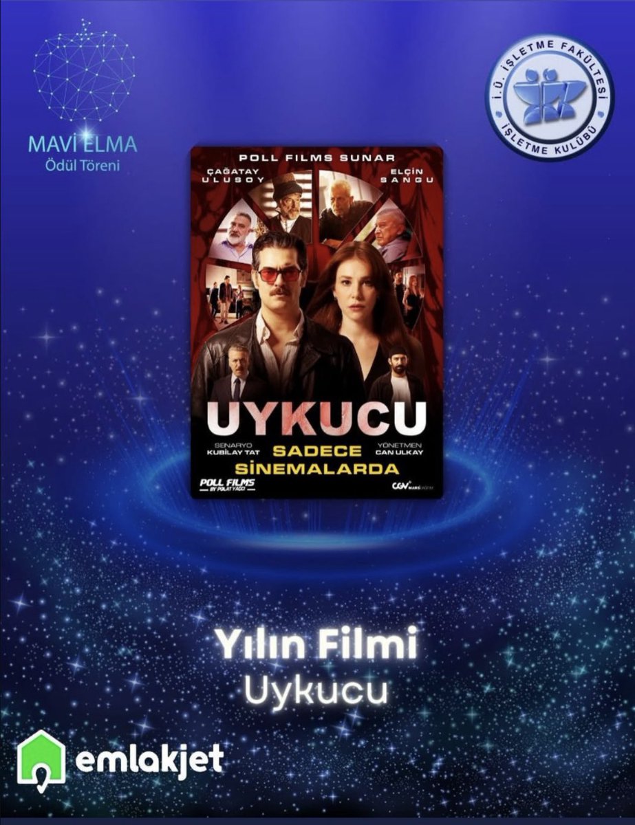 CagatayNorth's tweet photo. #Uykucu won two #FilmOfTheYear awards - Eik Awards from @sabanciu &amp; Mavi Elma from I.U. İşletme Kulübü.

#CağatayUIusoy #ElçinSangu #CanUlkay https://t.co/RUcv7AT5ua