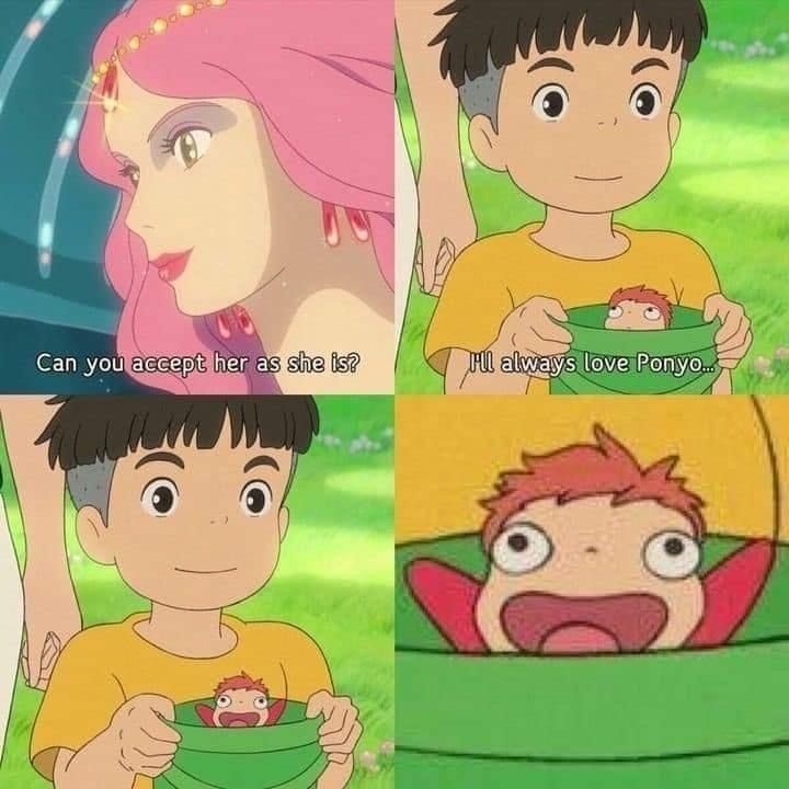 thegoldenaged's tweet photo. Ponyo's reaction 😍 https://t.co/AH5p2ezDfK