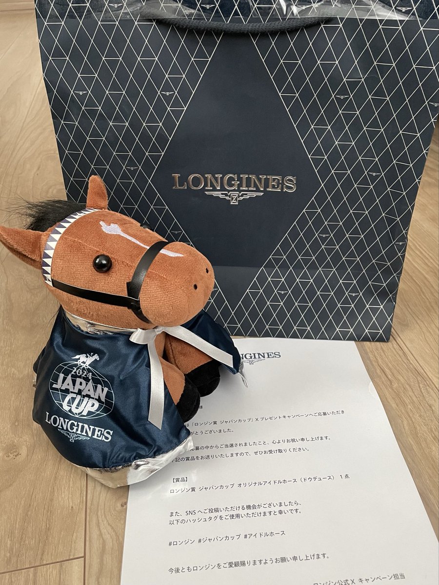 2024ジャパンカップアイドルホース ドウデュース 本日届きました