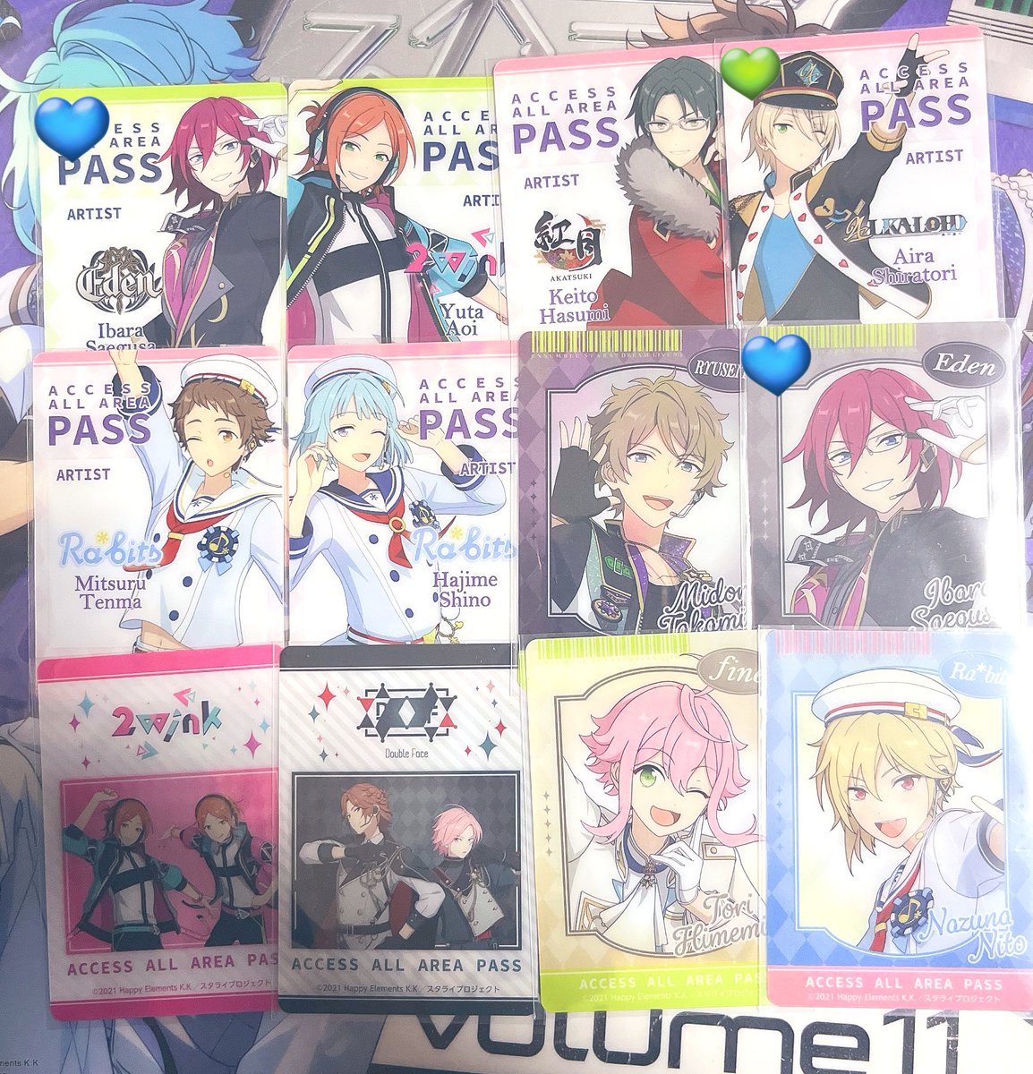 交換】あんスタ ローソン くじ スタライ DREAM LIVE クリアカード 譲:C