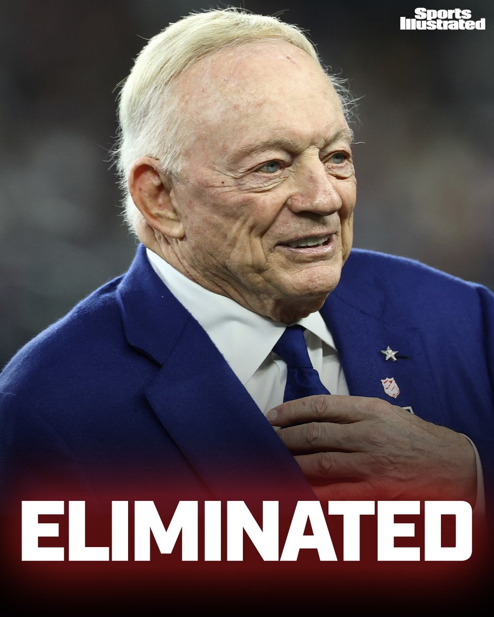SInow's tweet image. The Cowboys are officially OUT of the playoffs for the second straight year