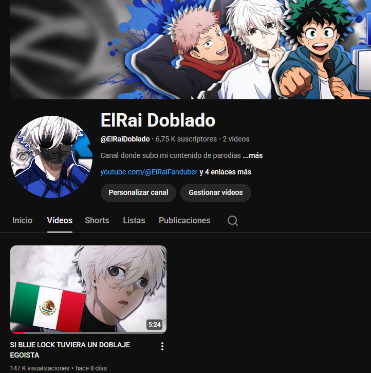 Más de 140k de vistas y casi 7k de subs en solo una semana en el nuevo canal🔥