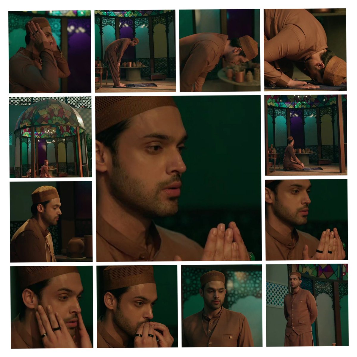 This scene radiates purity and calmness ✨ just Mahid, his prayers 🤲, and a heart reaching for sukoon 🕊️🌙.. The BGM adds a divine touch to the moment..Pure and soulful ❤️..

#ParthSamthaan #MahidNiyazi #SeherHoneKoHai