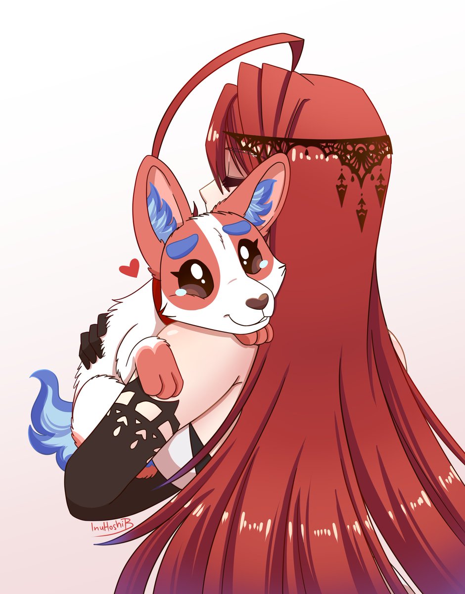 The_InuHoshi's tweet image. You: Having a bad day
Liz: 🫂❤️
#BloodflameArt