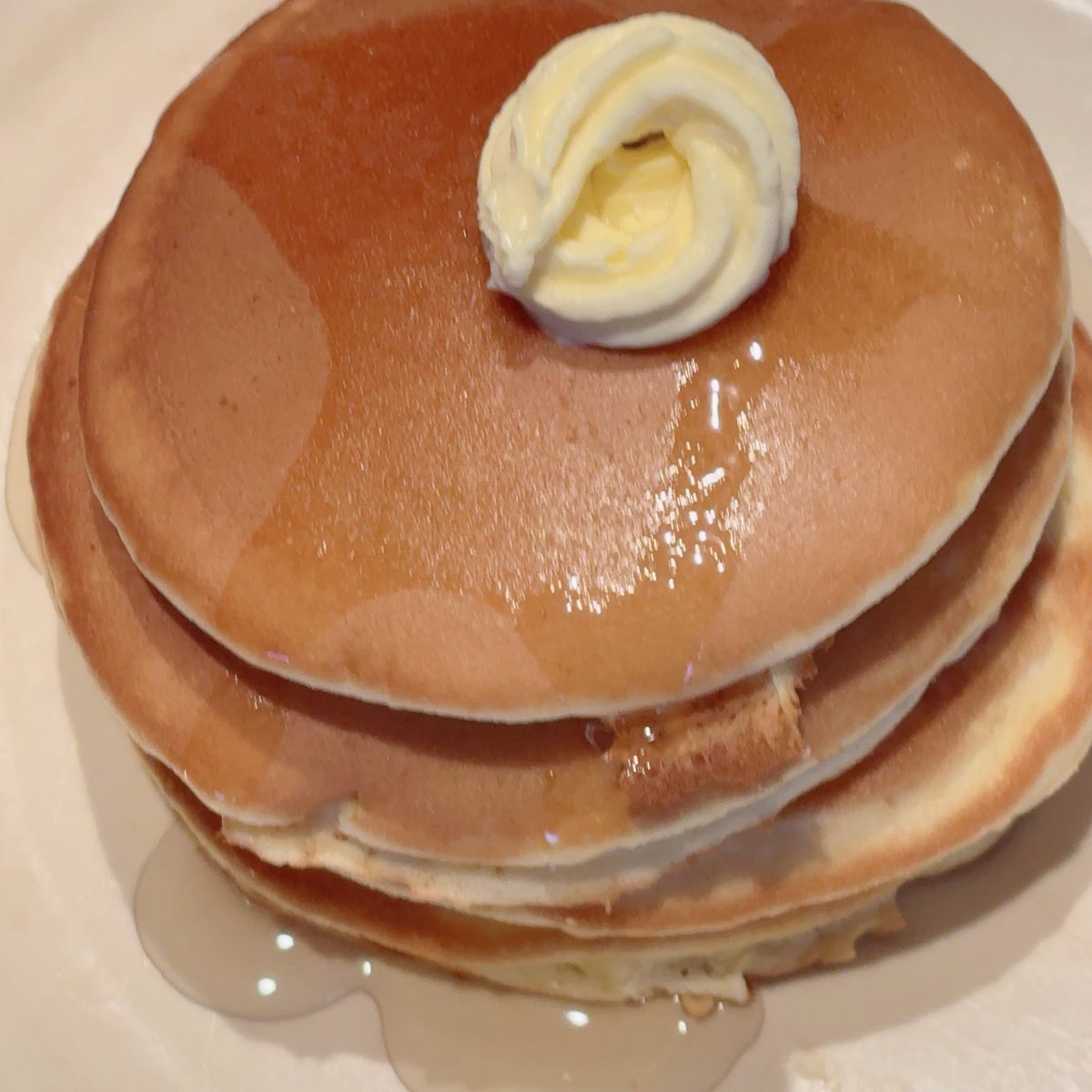 朝からホットケーキ🥞
