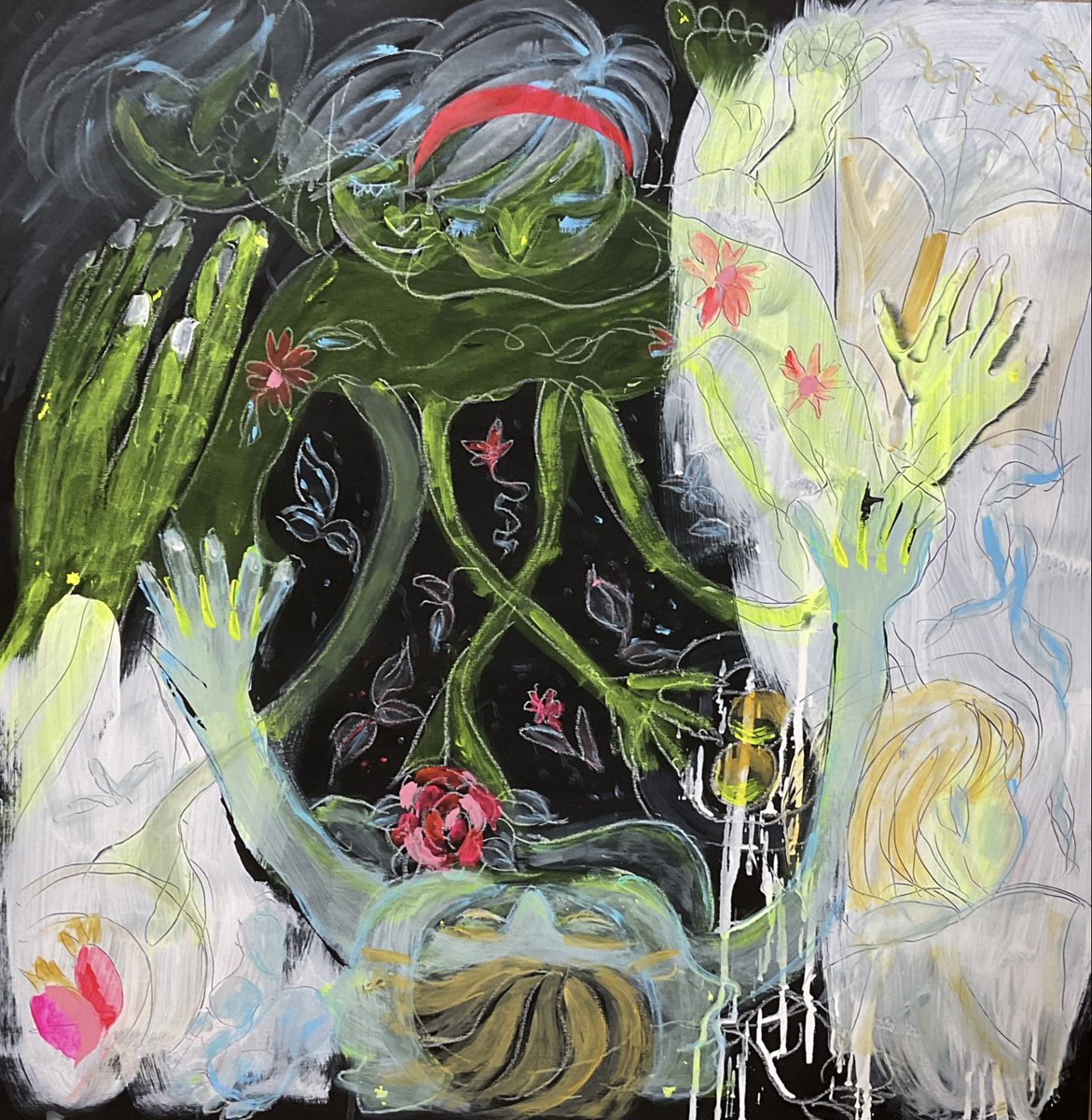 天地(amatsuti) #アート #art #artwork #Akurylic #アクリル画 #抽象画