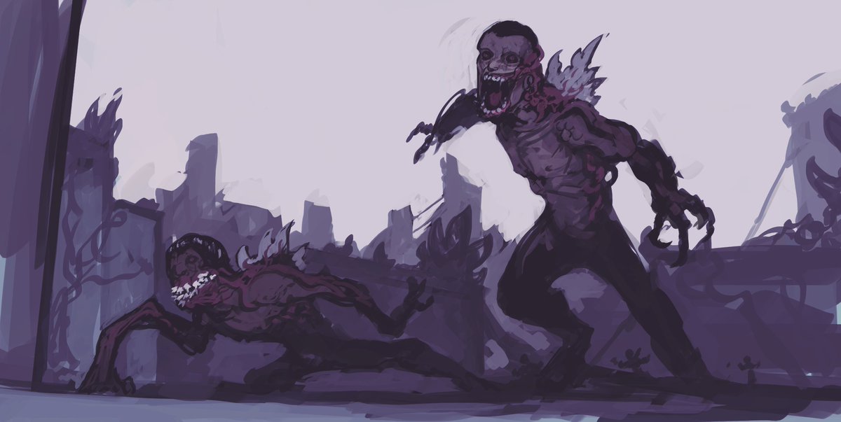 steel_neck's tweet image. "Attempts were made to stop the infection from killing the survivors and sprouting more tadpoles.  
Dr. Serizawa's G-1 medication managed to save 10% of the infected.  
The other 90%...God have mercy on their souls"  

Godzilla Black Mass: Berserkers - Infected