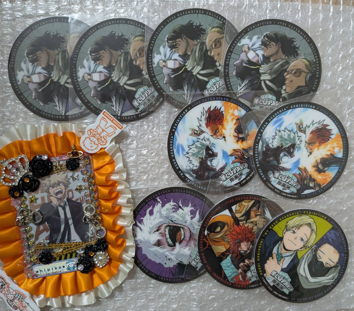 交換】僕のヒーローアカデミア ヒロアカ 原画展 カフェ 特典