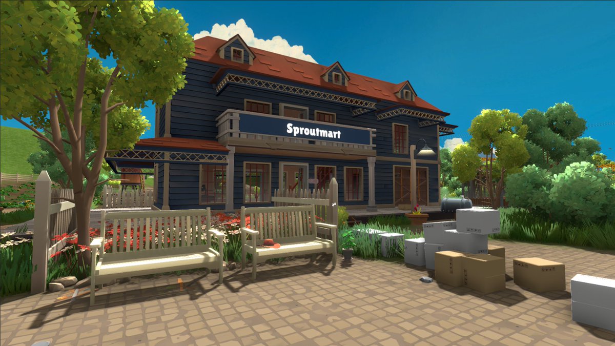 sproutmart's tweet photo. Cozy sim fans might like this one 🌱
I’m working on Sproutmart, a co-op grocery & farming sim where you grow produce, run your own shop, and decorate.
Free demo on Steam — feedback welcome!

https://t.co/hCqbfGdMto

 #screenshotsaturday