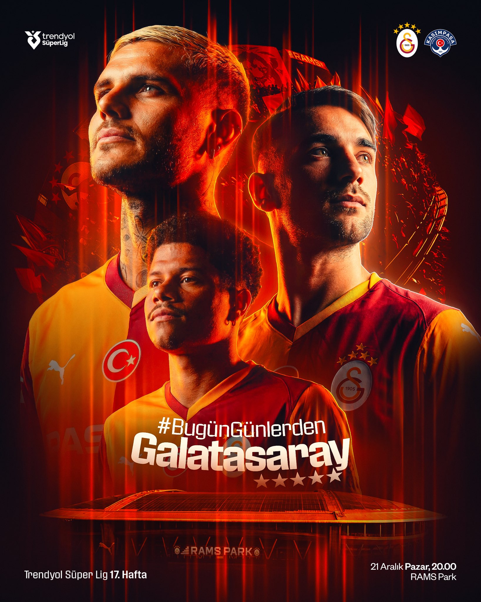 Galatasaray-Kasımpaşa | SÜPER LİG CANLI MAÇ ANLATIMI
