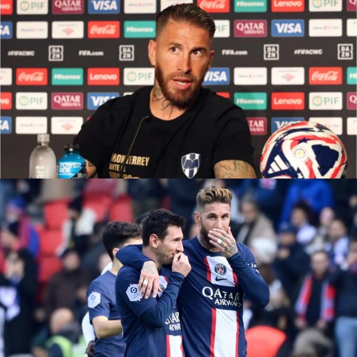 🚨 𝗕𝗥𝗘𝗔𝗞𝗜𝗡𝗚! 🗣️ Sergio Ramos..... 
 🎙️The first time I trained with Messi, he said to me: ‘Sergio, remember that now we're on the same team, don't hit me.’” 😅

“I replied: ‘Relax, now I'll hit anyone who comes near you’.”🙂

“I needed to be tough on him when I faced him;