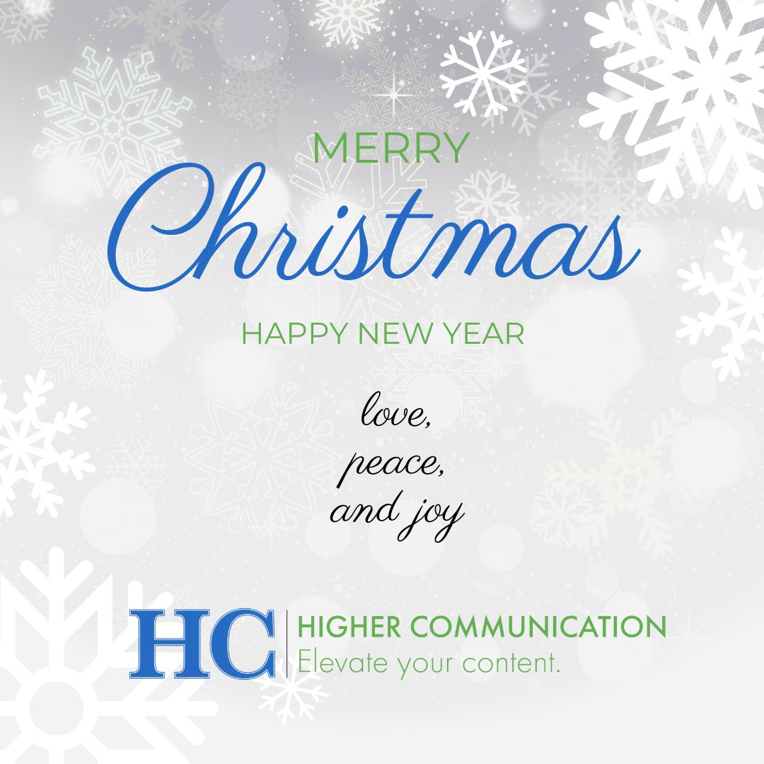 Wishing you peace, joy, and holiday cheer— And elevated content in the new year. ✨🎄