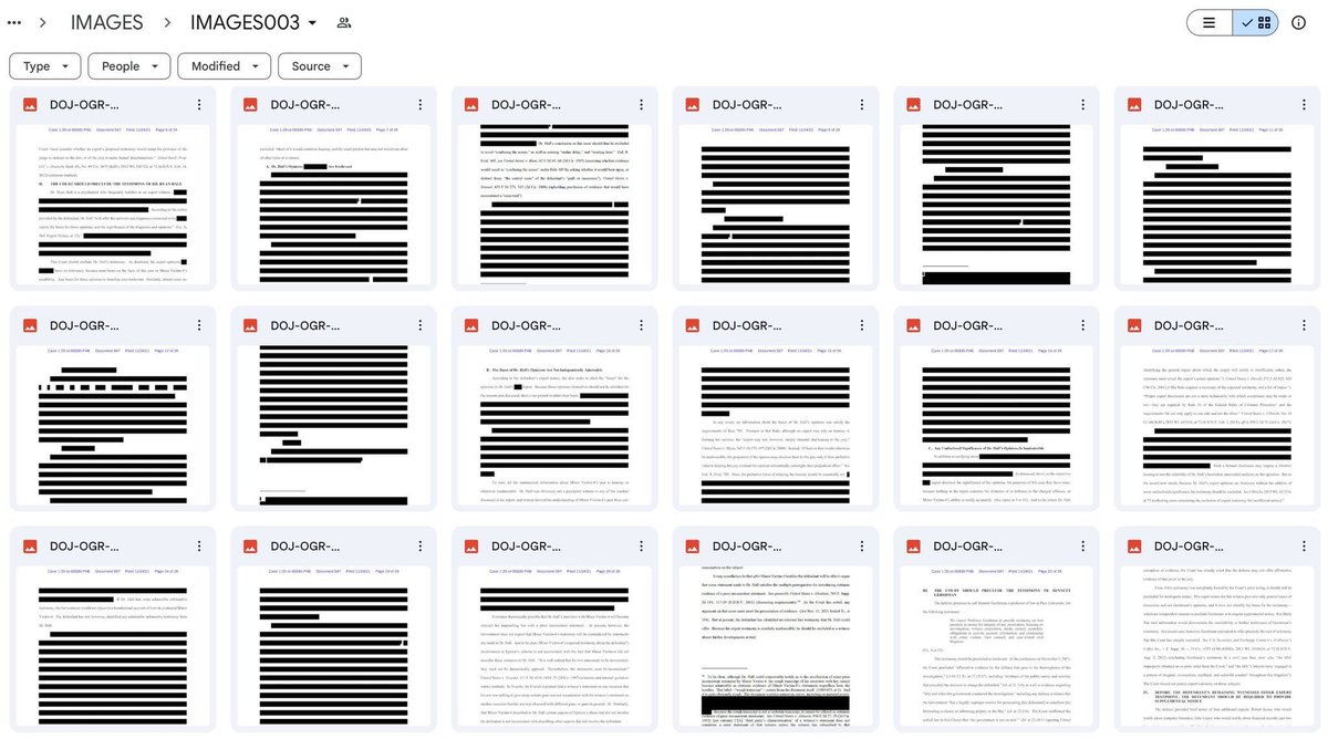 Nothing screams innocent like a stack of documents that are 90% redacted.