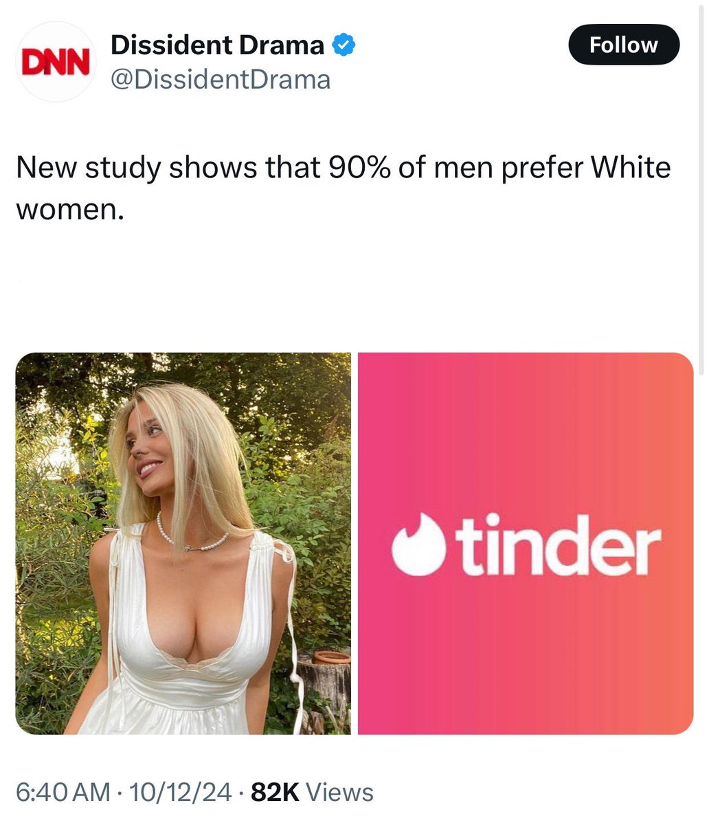 Mooshers1's tweet image. To the shock of no one lol

White people of both genders are the most desired