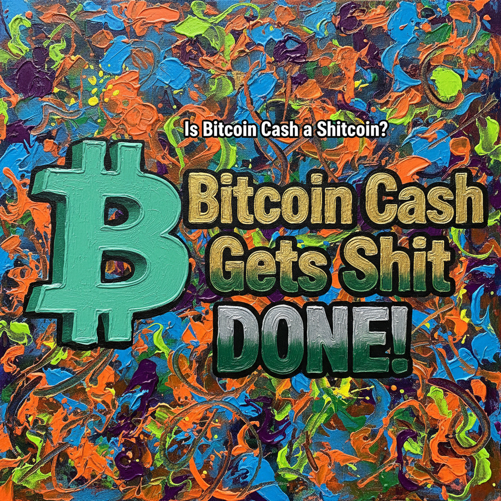 GreenBitcoinArt's tweet photo. Is #BitcoinCash a shitcoin?
Well...
Bitcoin Cash Gets Shit DONE!

Loops and Functions coming 2026 with the #Layla upgrade.

#BCH #cryptocurrency #aiart https://t.co/FngMFgSqBl