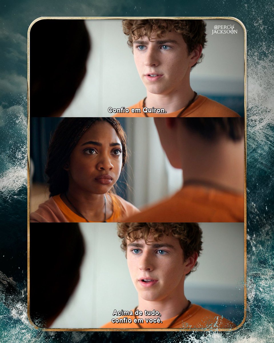 Os fãs de Percabeth muito bem alimentados nessa temporada 🦉💙🔱