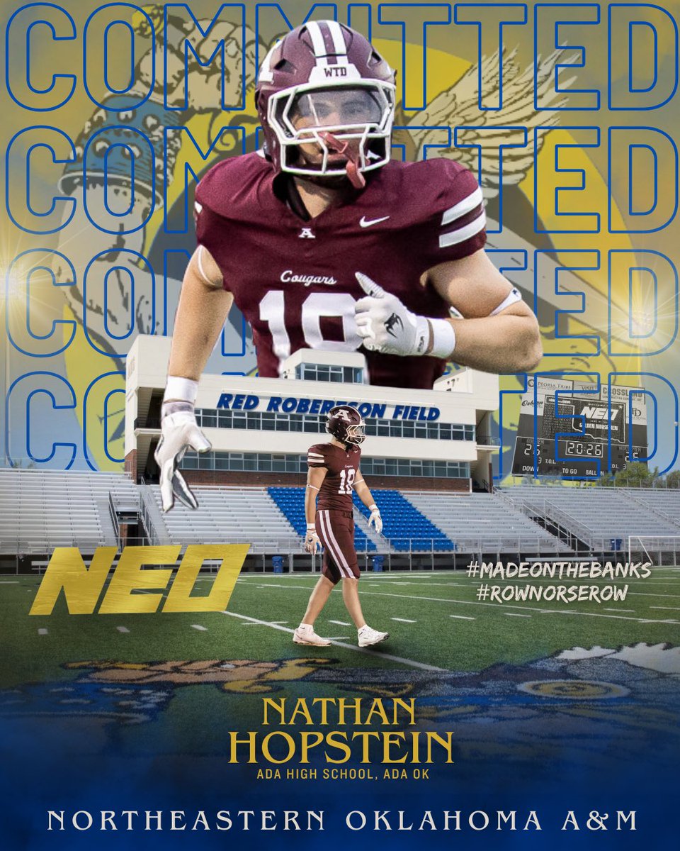 NateHopstein's tweet image. After many prayers and talking with my family, I’m excited to announce my commitment to @Norsemen_FB! I’m thankful for all of the coaches who have offered me and beyond blessed to be in this position. I am ready to start this next chapter in life #RowNorseRow #MadeOnTheBanks…